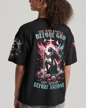 She Who Kneels Before God Warrior Women's All Over Print Shirt - Tltr0712234
