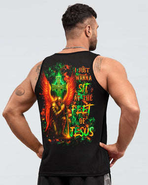 I Just Wanna Sit At The Feet Of Jesus Warrior Men's All Over Print Shirt - Tltr1009251