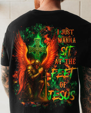 I Just Wanna Sit At The Feet Of Jesus Warrior Men's All Over Print Shirt - Tltr1009251