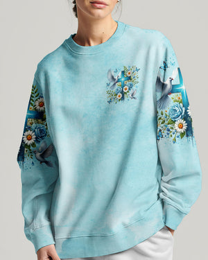 I Believe In God Floral Cross Dove Women's All Over Print Shirt - Tltr1506244