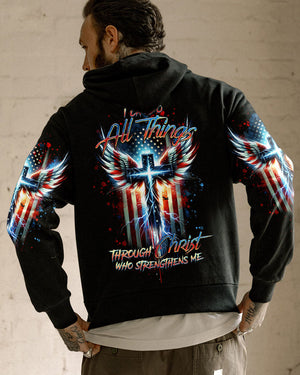 I Can Do All Things Cross Wings Men's All Over Print Shirt - Tltr1701244