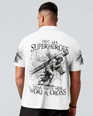 Not All Superheroes Wear Capes Mine Wore A Cross Men's All Over Print Shirt - Tltr1809243