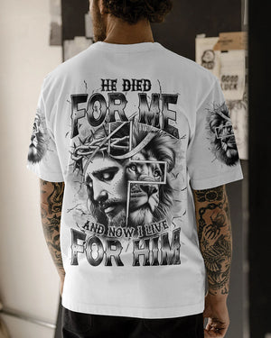 He Died For Me Lion Men's All Over Print Shirt - Tltr2205255