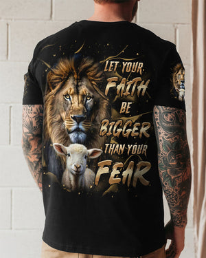 Let Your Faith Be Bigger Than Your Fear Lion Men's All Over Print Shirt - Tltr2908253