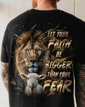 Let Your Faith Be Bigger Than Your Fear Lion Men's All Over Print Shirt - Tltr2908253