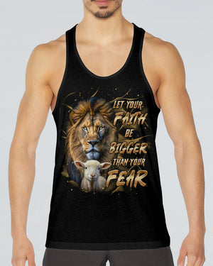 Let Your Faith Be Bigger Than Your Fear Lion Men's All Over Print Shirt - Tltr2908253