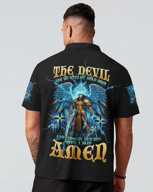 The Devil Saw Me With My Head Down Warrior Men's All Over Print Shirt - Tltw0405245