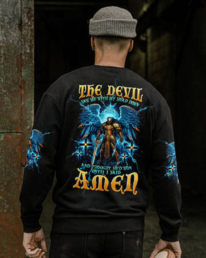 The Devil Saw Me With My Head Down Warrior Men's All Over Print Shirt - Tltw0405245
