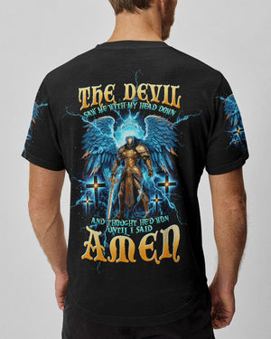 The Devil Saw Me With My Head Down Warrior Men's All Over Print Shirt - Tltw0405245