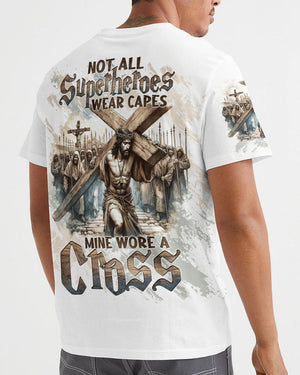 Not All Superheroes Wear Capes Mine Wore A Cross Men's All Over Print Shirt - Tltw0511244