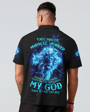 Way Maker Miracle Worker Cross Lion Men's All Over Print Shirt - Tltw1304245