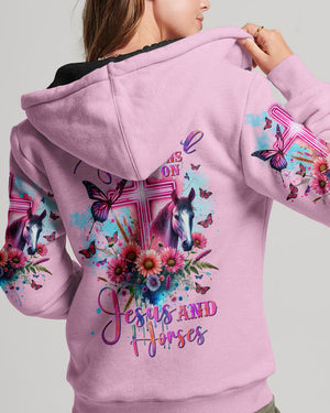 Runs On Jesus And Horses Women's All Over Print - Tltw1812233