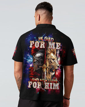 He Died For Me Lion Warrior Men's All Over Print Shirt - Tltw2702252