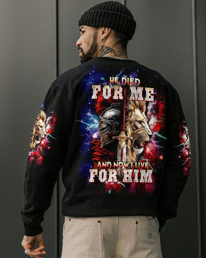 He Died For Me Lion Warrior Men's All Over Print Shirt - Tltw2702252