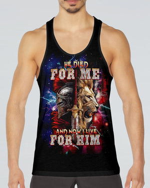 He Died For Me Lion Warrior Men's All Over Print Shirt - Tltw2702252