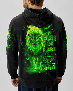 Let Your Faith Be Bigger Than Your Fear Lion Men's All Over Print Shirt - Tltw2808253