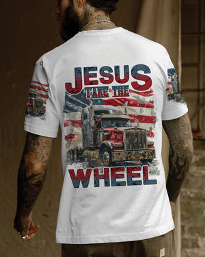 Jesus Take The Wheel Men's All Over Print Shirt - Tyhi0104241