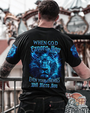 When God Favors You Lion Men's All Over Print Shirt - Tyhi1304242