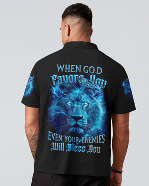 When God Favors You Lion Men's All Over Print Shirt - Tyhi1304242
