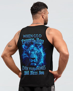 When God Favors You Lion Men's All Over Print Shirt - Tyhi1304242
