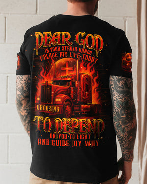 Dear God Trucker Men's All Over Print Shirt - Typq0108254