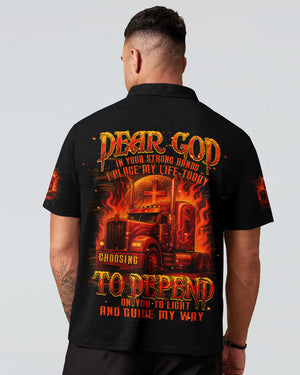 Dear God Trucker Men's All Over Print Shirt - Typq0108254