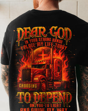 Dear God Trucker Men's All Over Print Shirt - Typq0108254