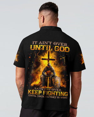 It Ain't Over Until God Says It's Over Men's All Over Print Shirt - Tyqy0412244