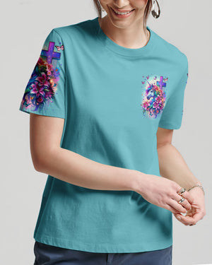 Runs On Jesus And Unicorns Women's All Over Print Shirt - Tyqy1612231