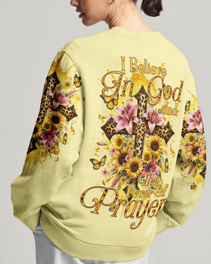 I Believe In God Cross Leopard Women's All Over Print Shirt - Tyqy2211231