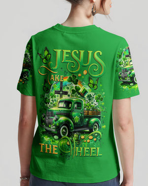 Jesus Take The Wheel Patrick's Day Women's All Over Print Shirt - Tytd0301242