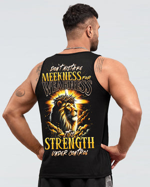 Don't Mistake Meekness For Weakness Lion Men's All Over Print Shirt - Tytd1901242