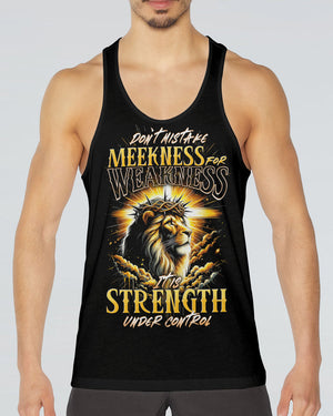 Don't Mistake Meekness For Weakness Lion Men's All Over Print Shirt - Tytd1901242
