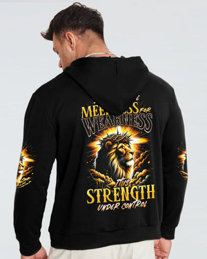 Don't Mistake Meekness For Weakness Lion Men's All Over Print Shirt - Tytd1901242