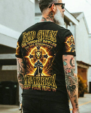 God Gives His Hardest Battles Men's All Over Print Shirt - Tytd2810241