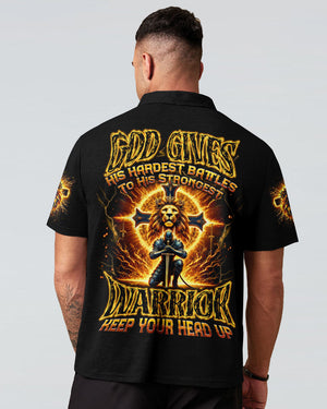 God Gives His Hardest Battles Men's All Over Print Shirt - Tytd2810241