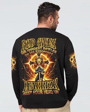 God Gives His Hardest Battles Men's All Over Print Shirt - Tytd2810241