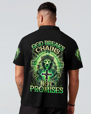 God Breaks Chains Not Promises Lion Men's All Over Print Shirt - Tytm0403251