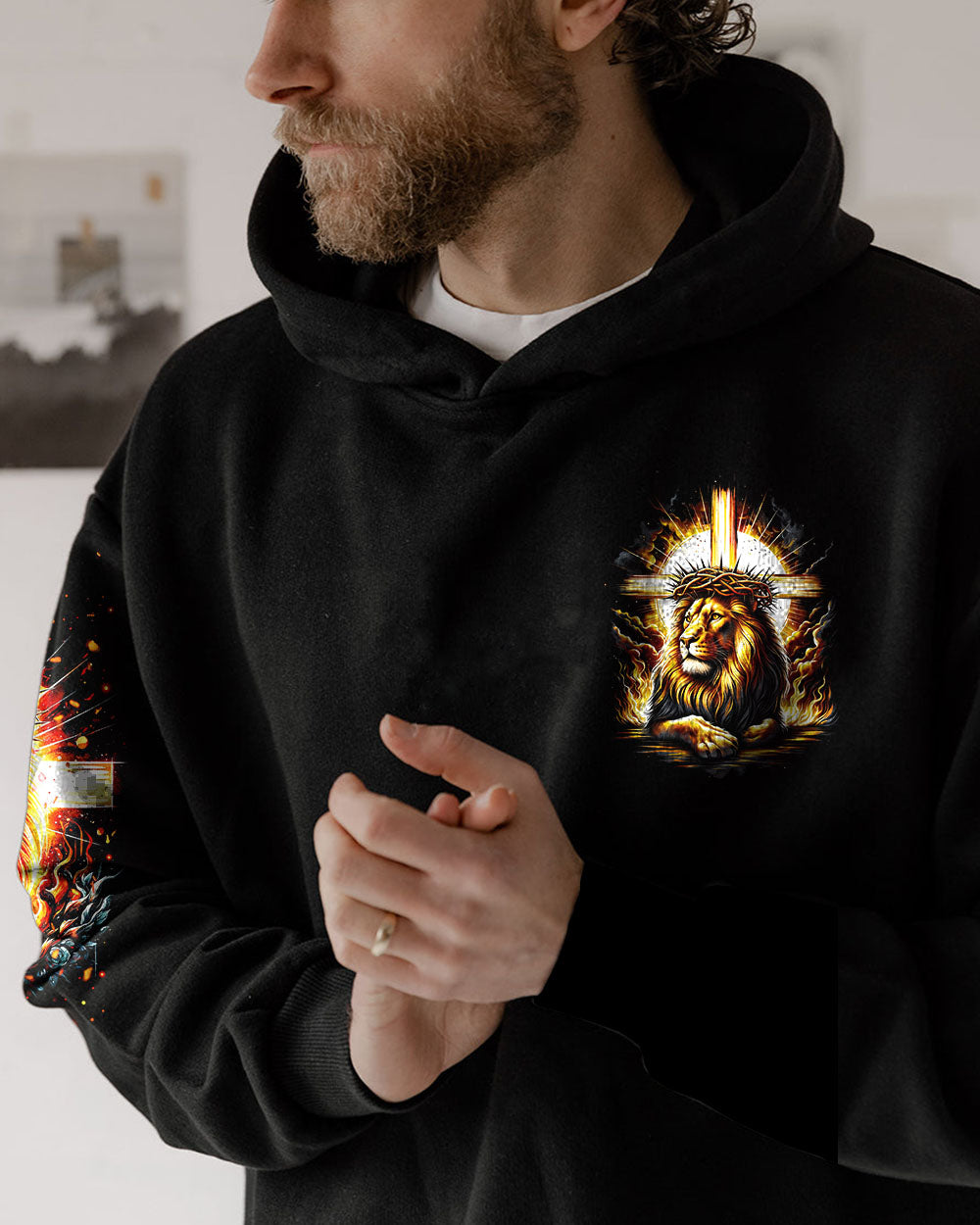 The Lion Of Judah Men's All Over Print Shirt - Tytm2401241