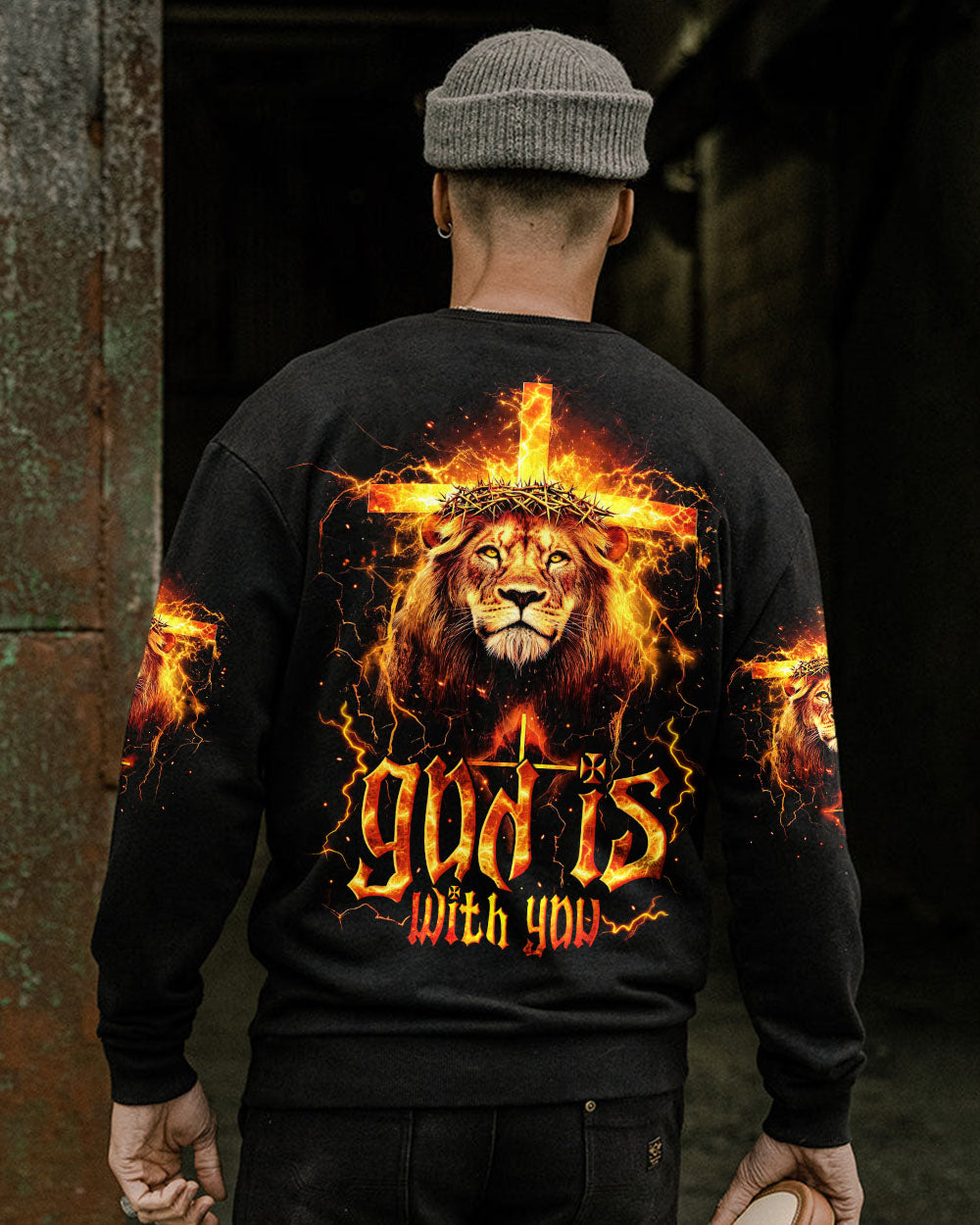 God Is With You Lion Men's All Over Print Shirt - Tytm2512243