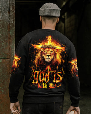 God Is With You Lion Men's All Over Print Shirt - Tytm2512243