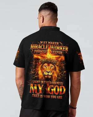 Way Maker Miracle Worker Lion Men's All Over Print Shirt - Tytm3006252