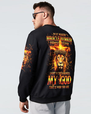 Way Maker Miracle Worker Lion Men's All Over Print Shirt - Tytm3006252