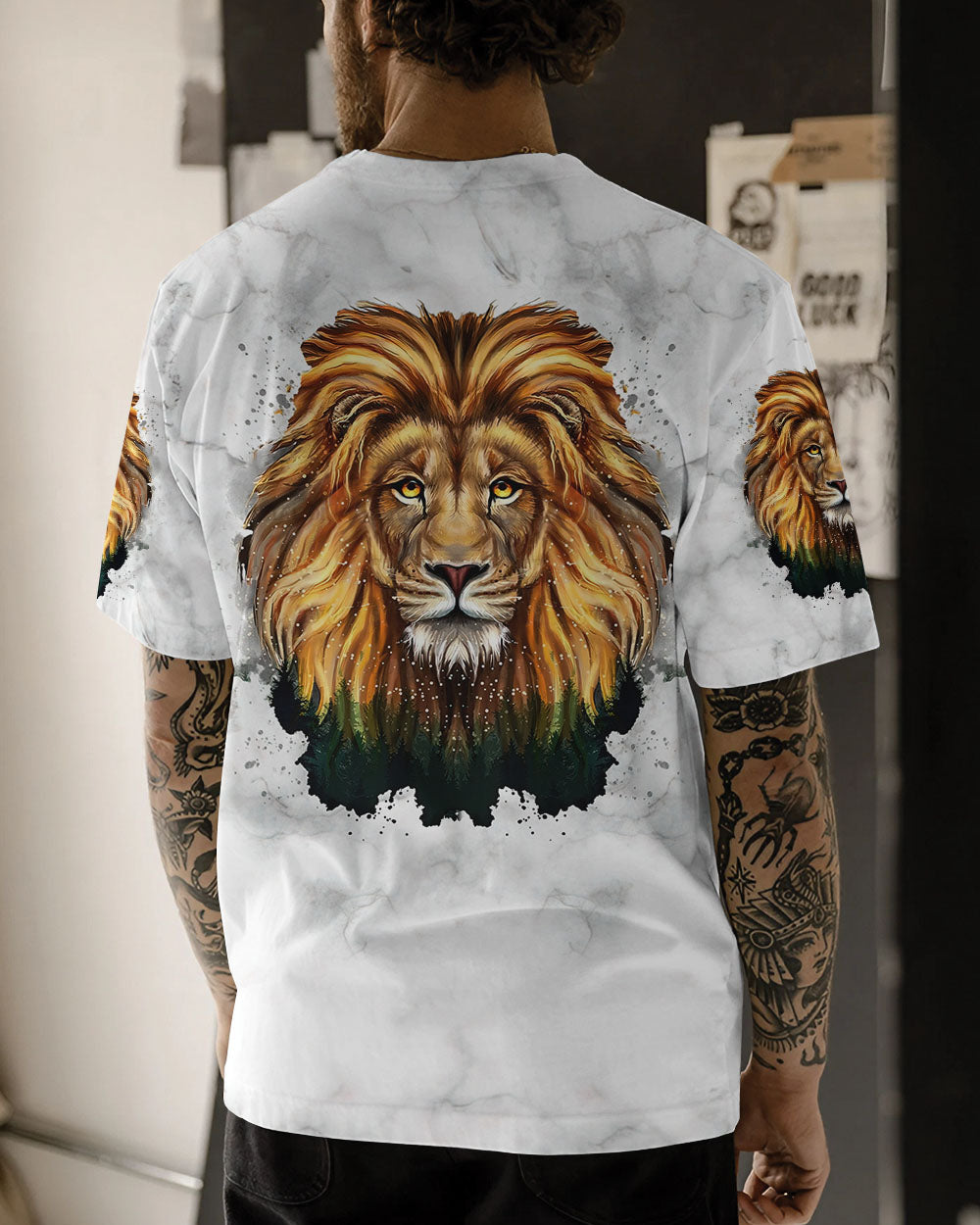 Lion Yeshua Men's All Over Print Shirt - Yhln2006242