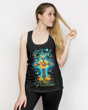 With God All Things Are Possible Women's All Over Print Shirt - Yhdu0610231
