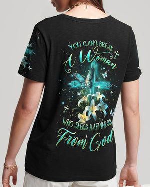 You Can't Break A Woman Who Seeks Women's All Over Print Shirt - Yhdu1411234
