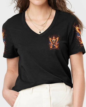 Stand For The Flag Kneel For The Cross Women's All Over Print Shirt - Yhdu2105242