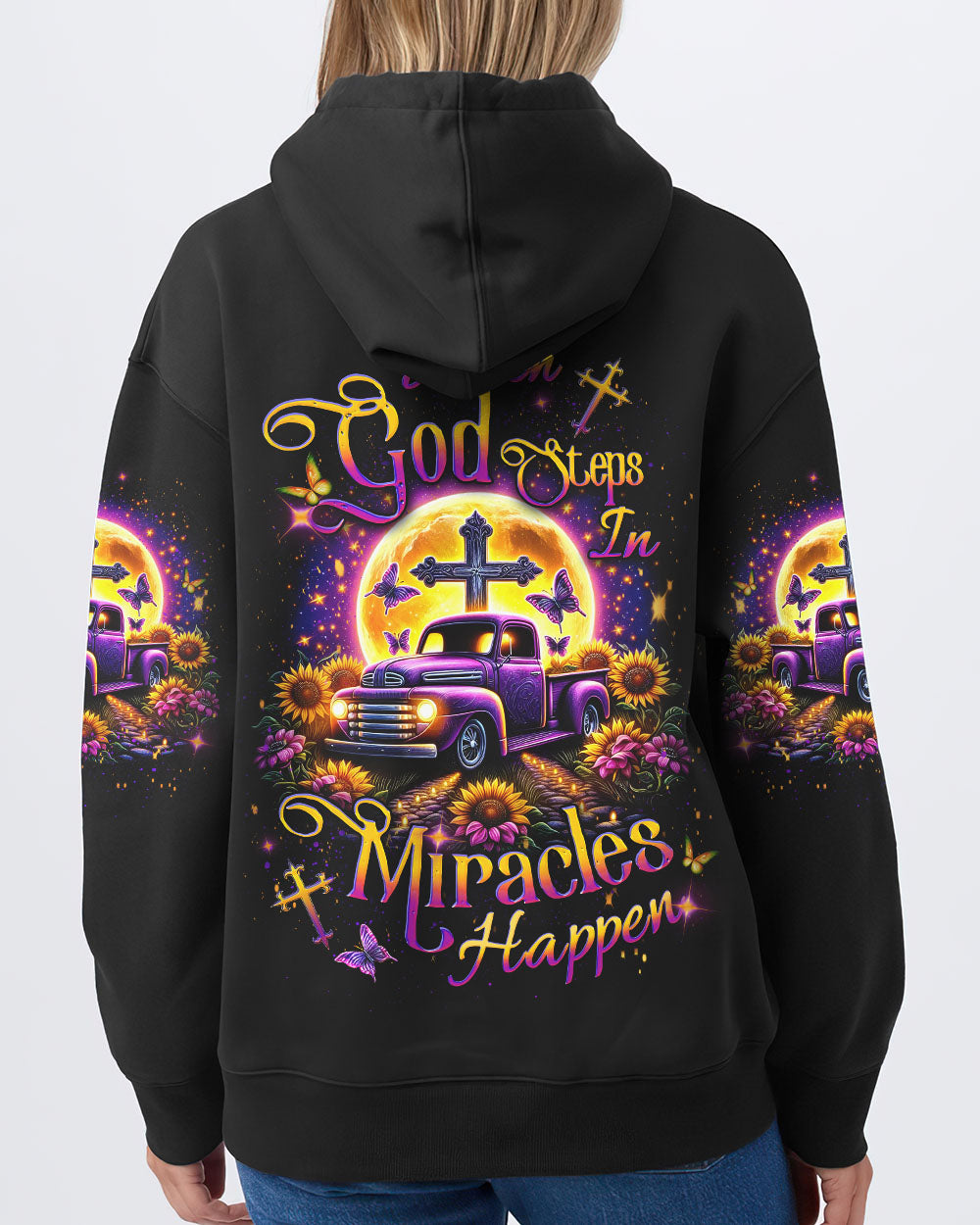 When God Steps In Miracles Happen Women's All Over Print Shirt - Yhdu3101241