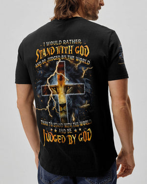 I Would Rather Stand With God Lion Men's All Over Print Shirt - Yhhn0404241