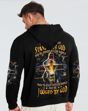 I Would Rather Stand With God Lion Men's All Over Print Shirt - Yhhn0404241
